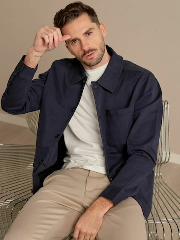 Veste mi-saison ' Twill Shirt ' TEESHOPPEN en bleu