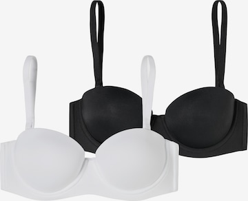 Bandeau Soutien-gorge ' Bandeau mit Schale - Unique Micro ' SCHIESSER en noir : devant