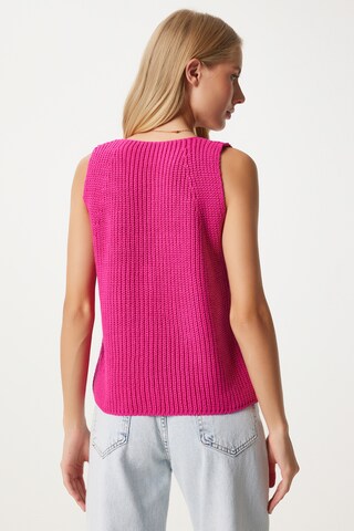 Happiness İstanbul Strickjacke in Pink