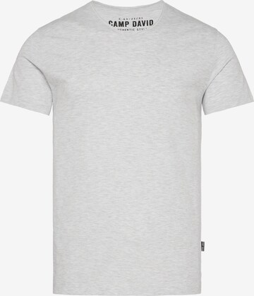 CAMP DAVID Shirt in Grey: front