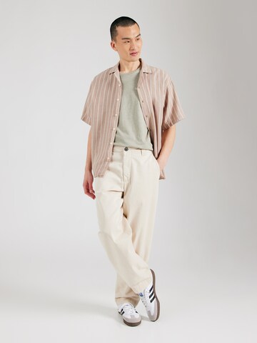 SELECTED T-Shirt 'SLHASPEN' in Grau