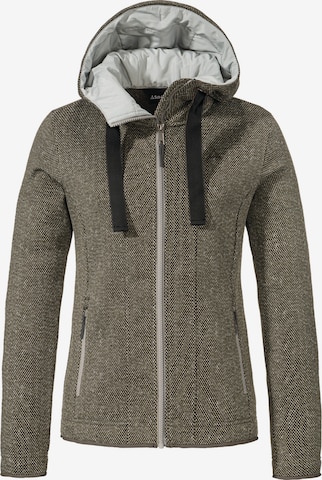 Veste en polaire fonctionnelle ' Aurora L ' Schöffel en marron : devant