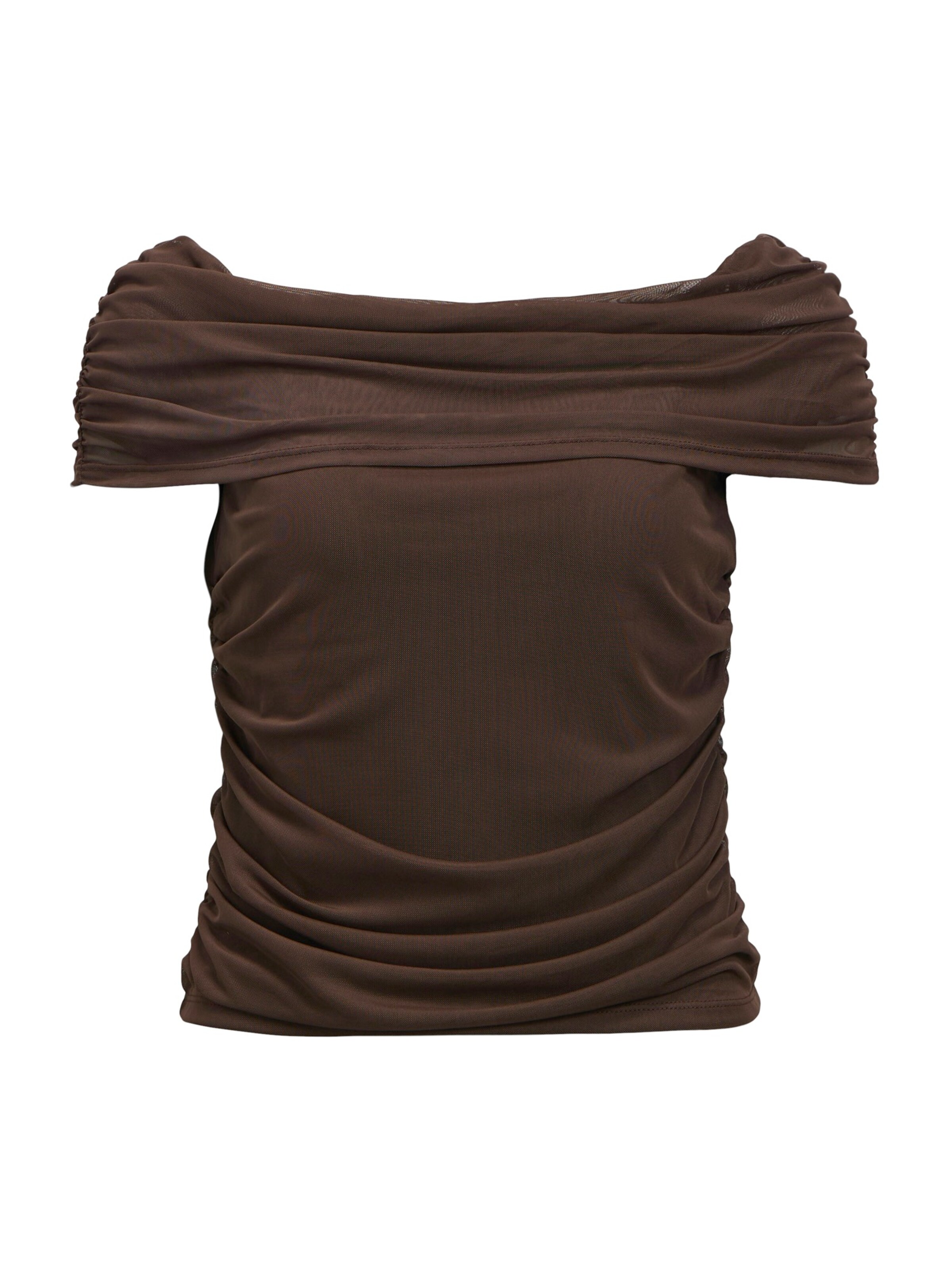OBJECT Shirt 'OBJDINA' in Brown: front