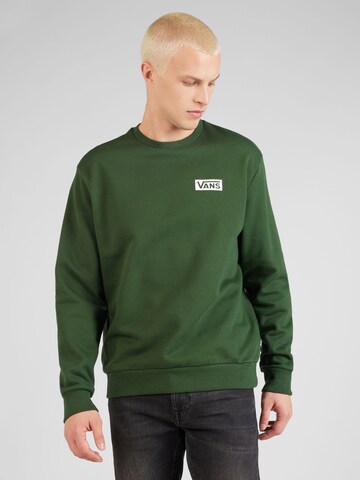 VANS Sweatshirt in Green: front