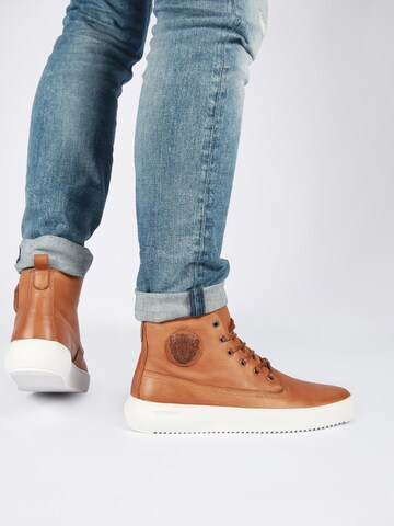 BLACKSTONE Hög sneaker 'Aspen YG25' i brun