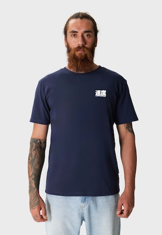 Oldskull Shirt in Blauw: voorkant