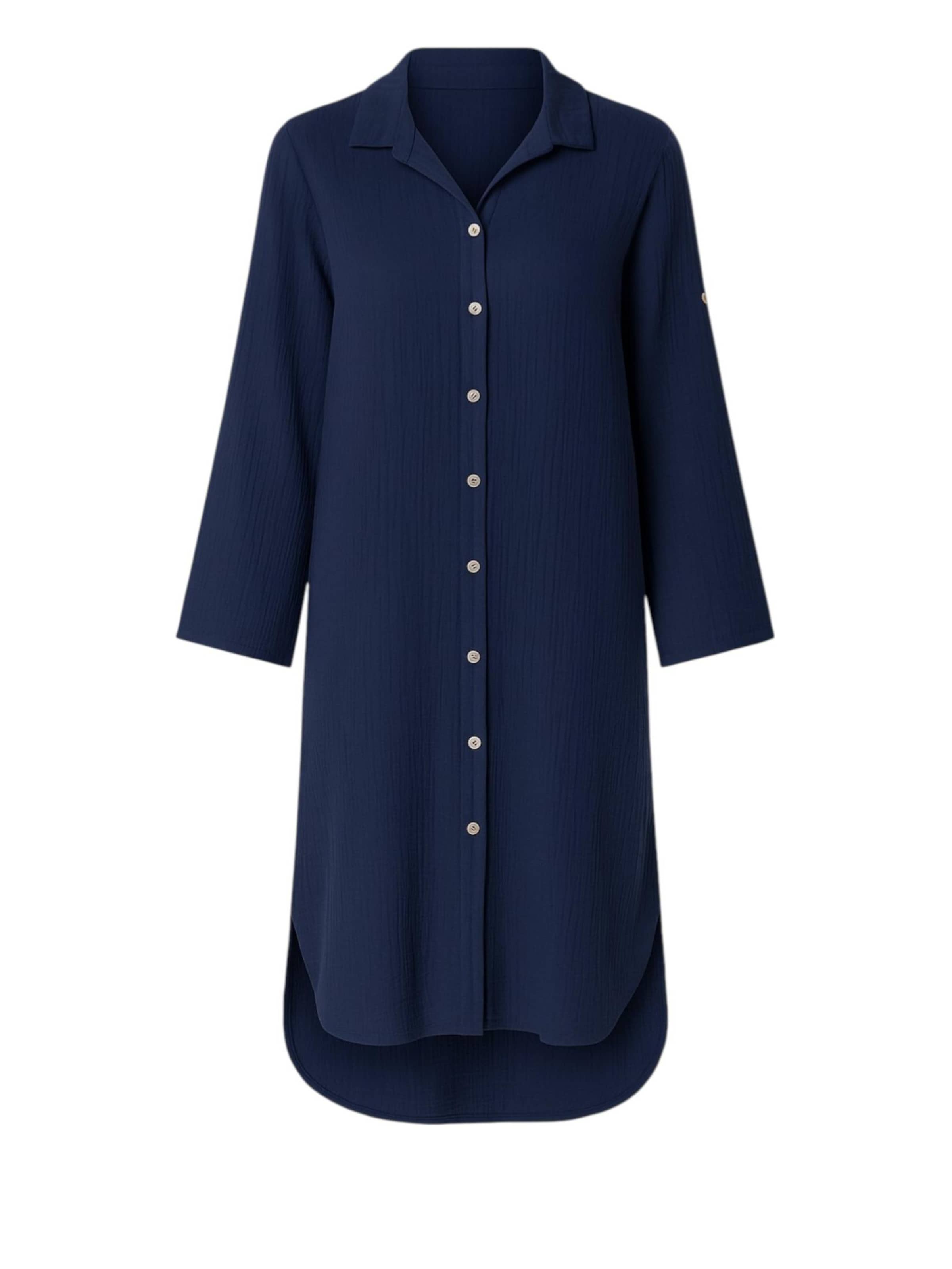 WENOR Blusenkleid 'NURYA' in Blau: Vorderseite