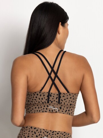 Bustier Soutien-gorge de sport Hey Honey en marron
