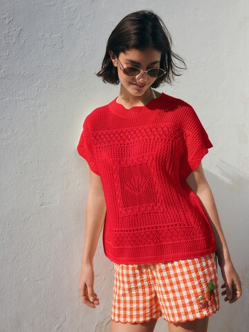 raudona Next Megzta palaidinė be rankovių