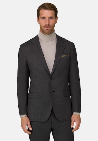 Boggi Milano Tapered Anzug in Braun: Vorderseite