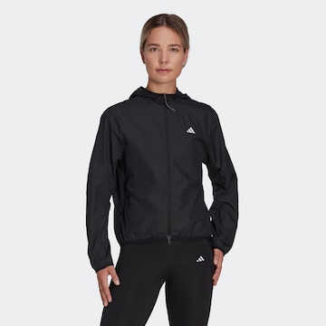 ADIDAS PERFORMANCE Athletic Jacket 'Run It' in Black: front