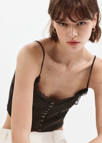 MANGO Top 'SANDIA' – hnědá