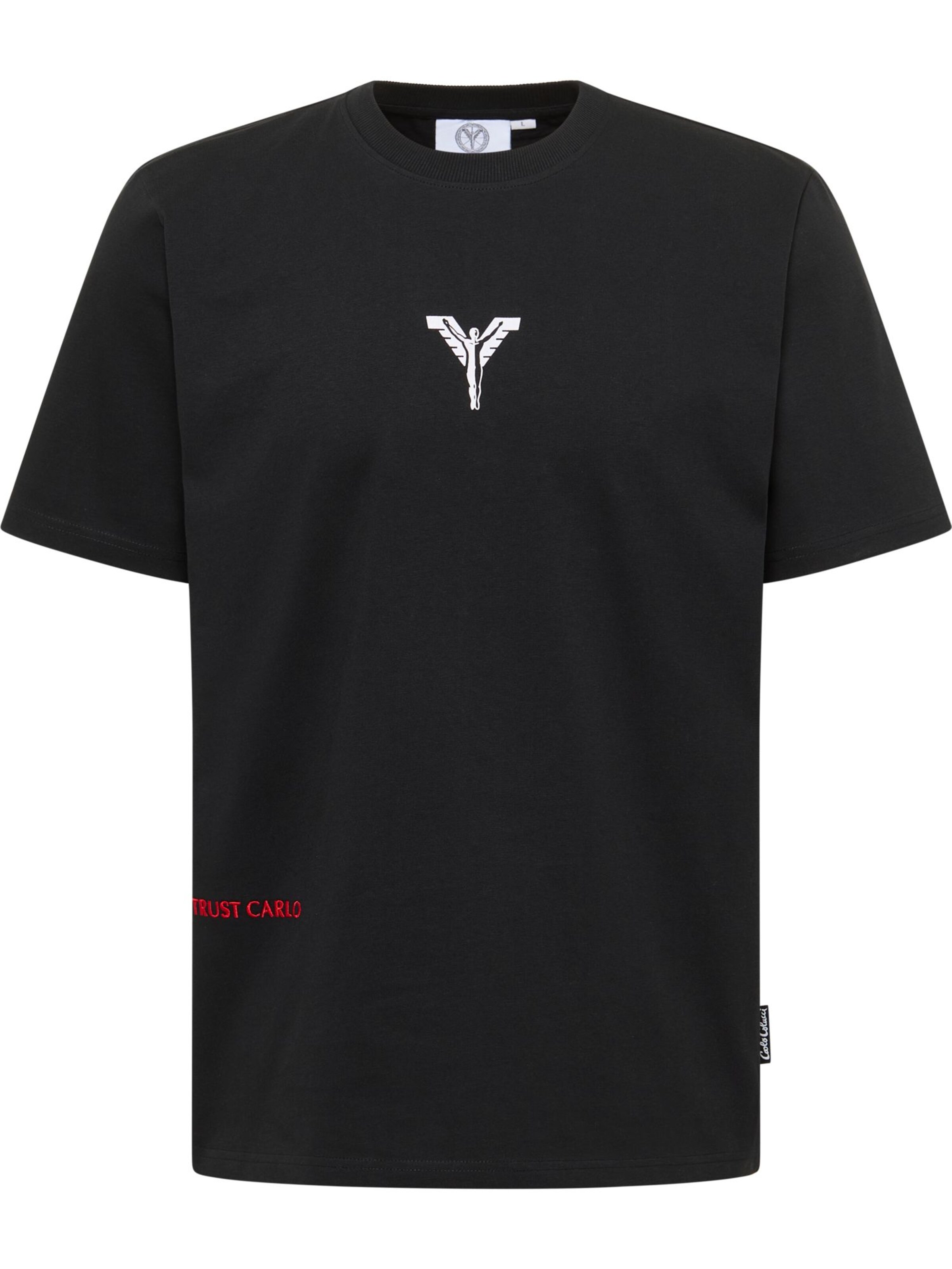 Carlo Colucci Shirt 'Faes' in Black: front