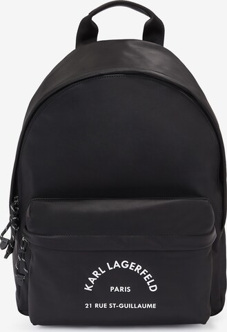 Karl Lagerfeld Ryggsäck 'Rue St-Guillaume' i svart: framsida