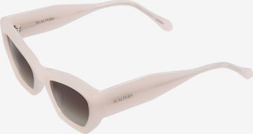 Lunettes de soleil 'Cool' Scalpers en blanc : devant