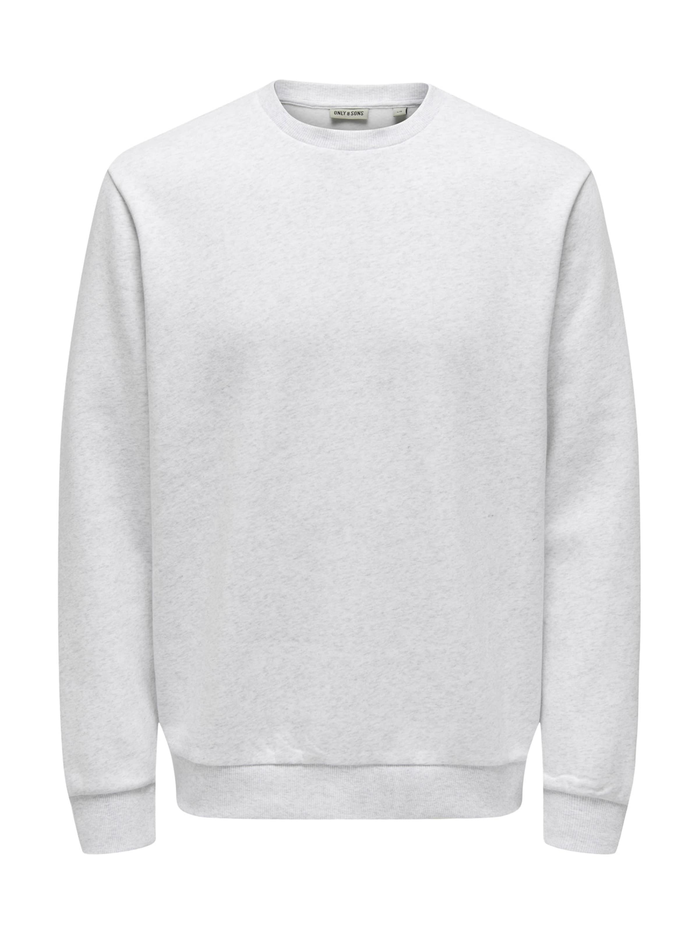 Only & Sons Sweatshirt 'Ceres' in White: front