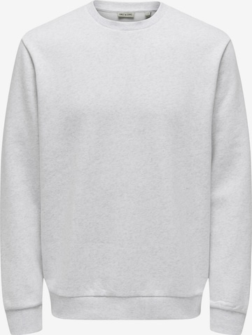 Only & Sons Sweatshirt 'Ceres' in White: front