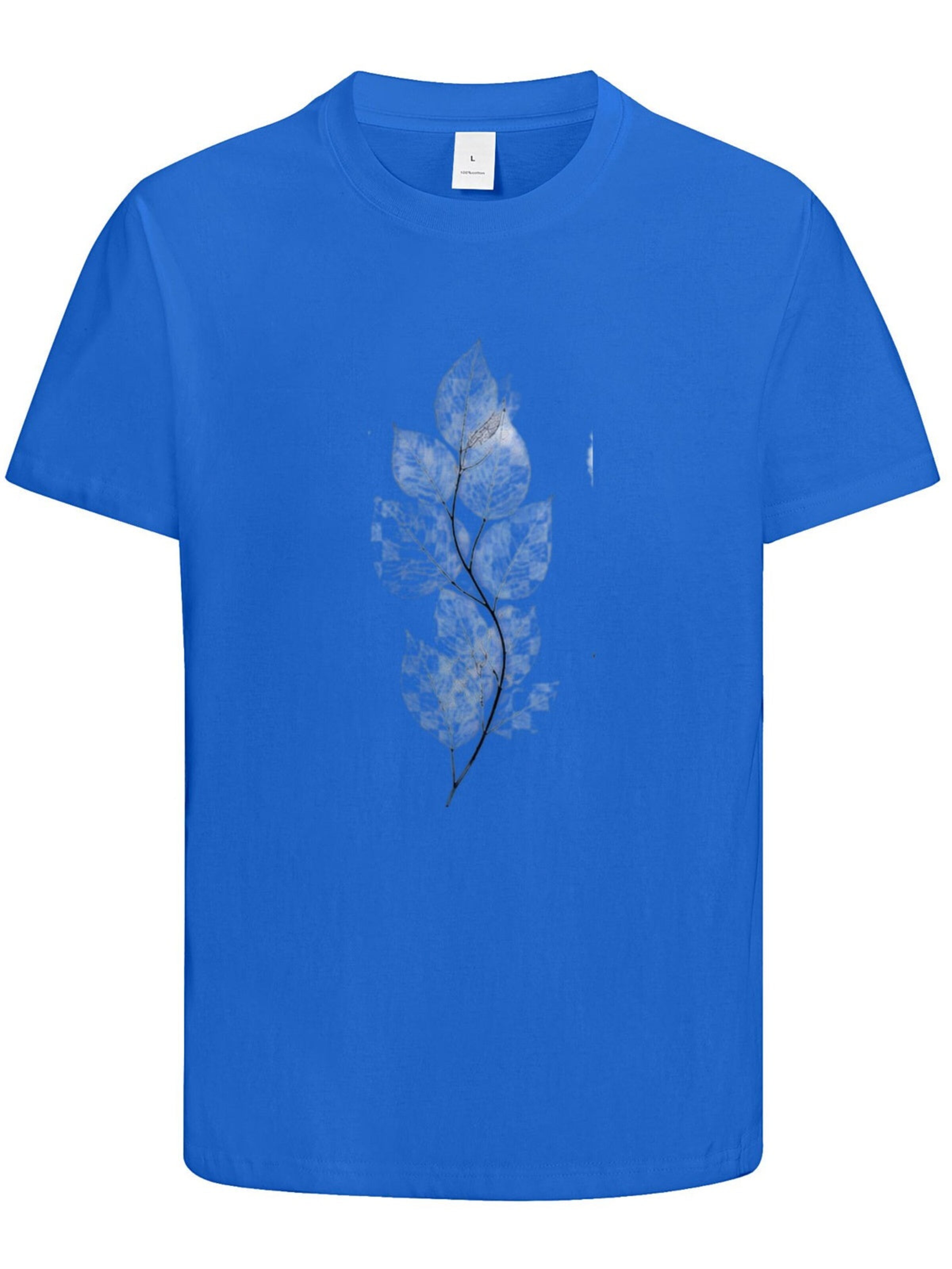 HUSKSWARE Shirt 'Grafik'‌‌‌‌‌‌‌‌‌‌ in Blau: Vorderseite