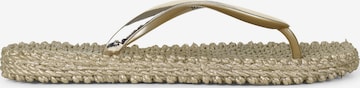 ILSE JACOBSEN T-Bar Sandals 'CHEERFUL' in Gold