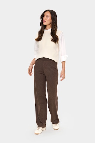 Regular Pantalon 'Mila' SAINT TROPEZ en marron
