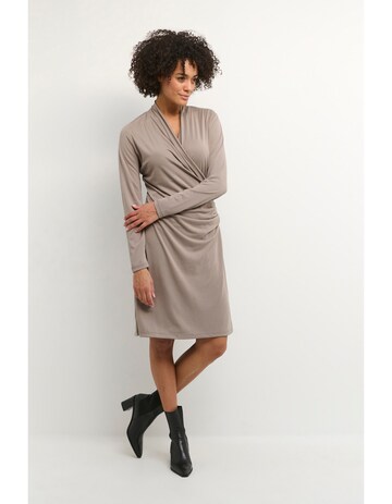 SOAKED IN LUXURY Dress 'Columbine' in Beige: front