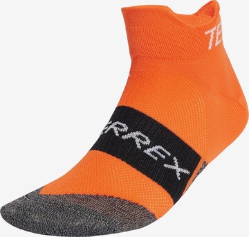 Calzino sportivo di ADIDAS TERREX in arancione: frontale
