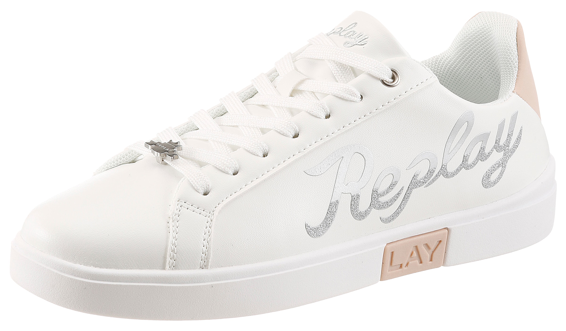 REPLAY Sneakers in White: front