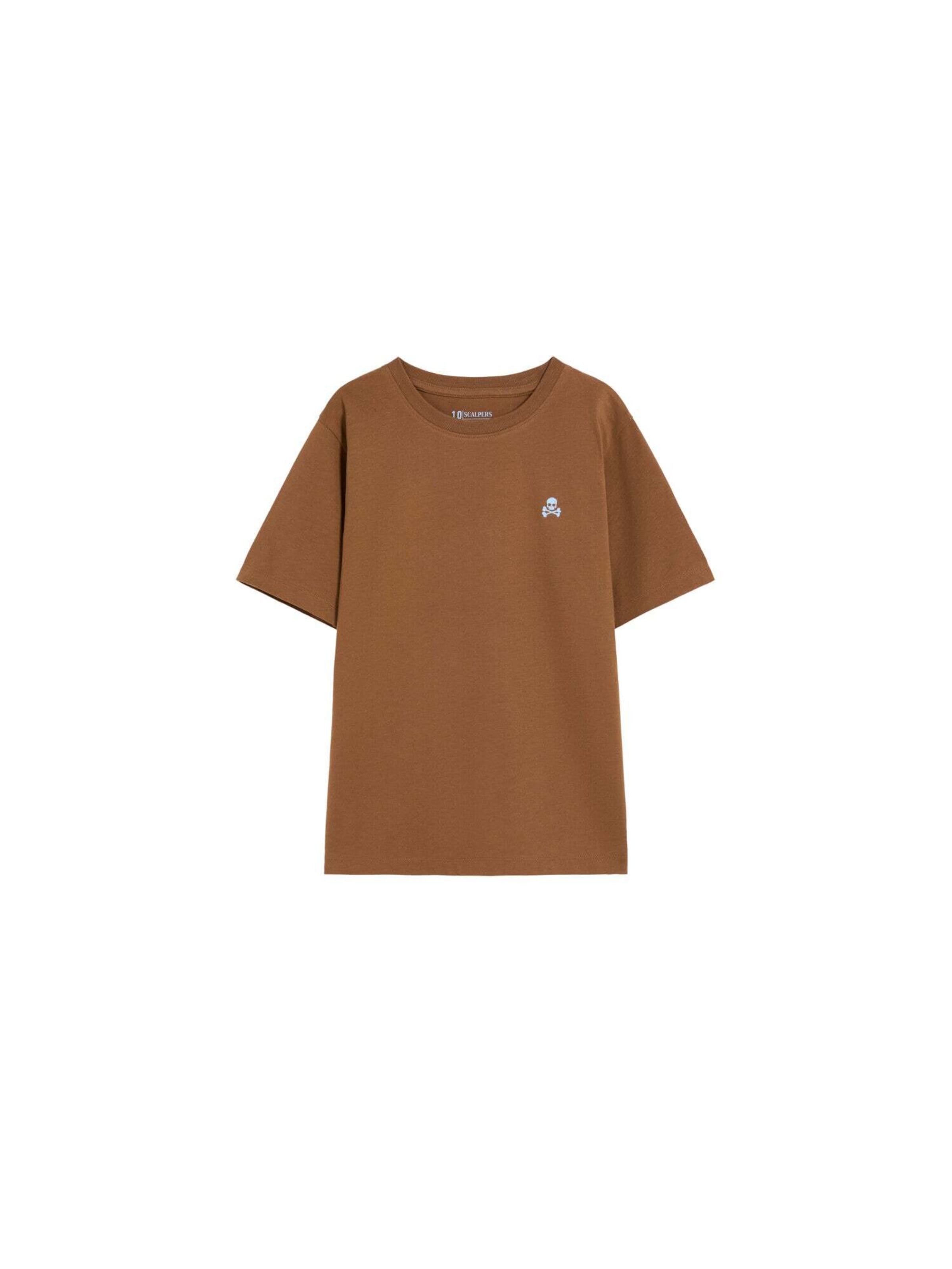 Scalpers Functioneel shirt ' ' in Bruin: voorkant