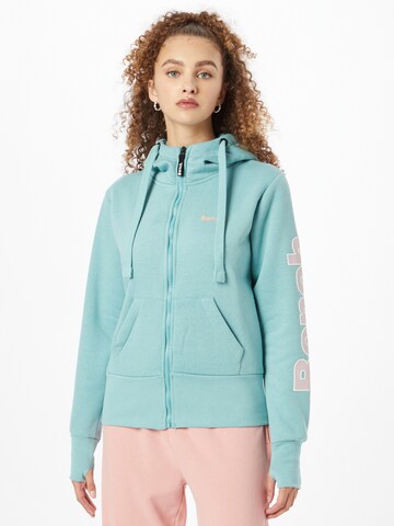 BENCH Sweatvest 'PHINA' in Blauw: voorkant