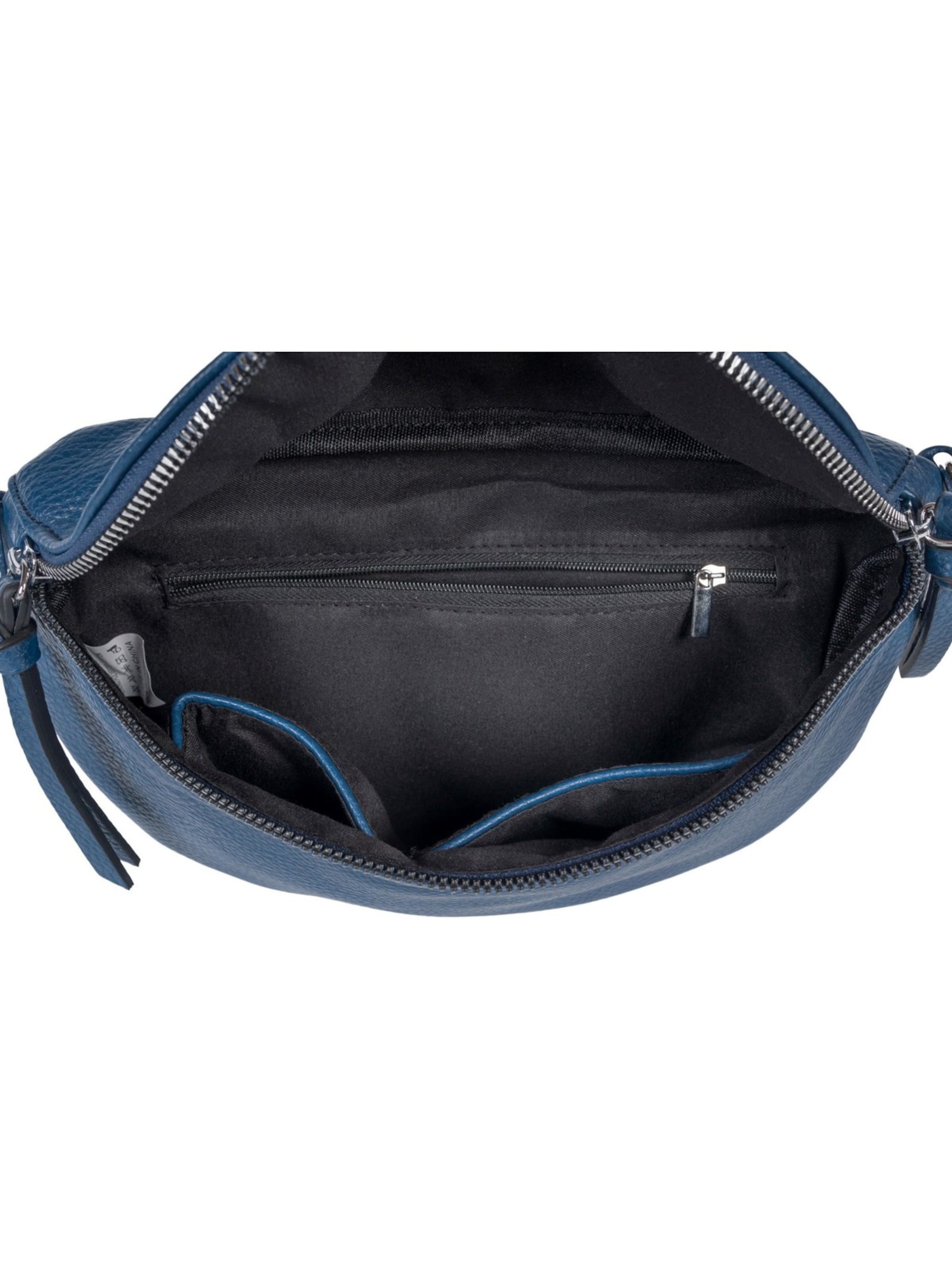 styleBREAKER Crossbody bag '2-Teiliges Set Halbmond Crossbody Bag' in Blue