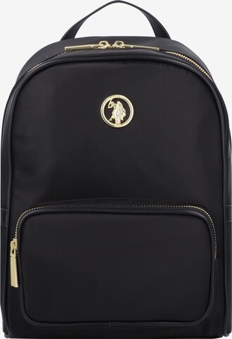 U.S. POLO ASSN. - Mochila en negro: frente