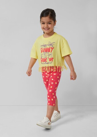 Coupe slim Leggings s.Oliver en rouge