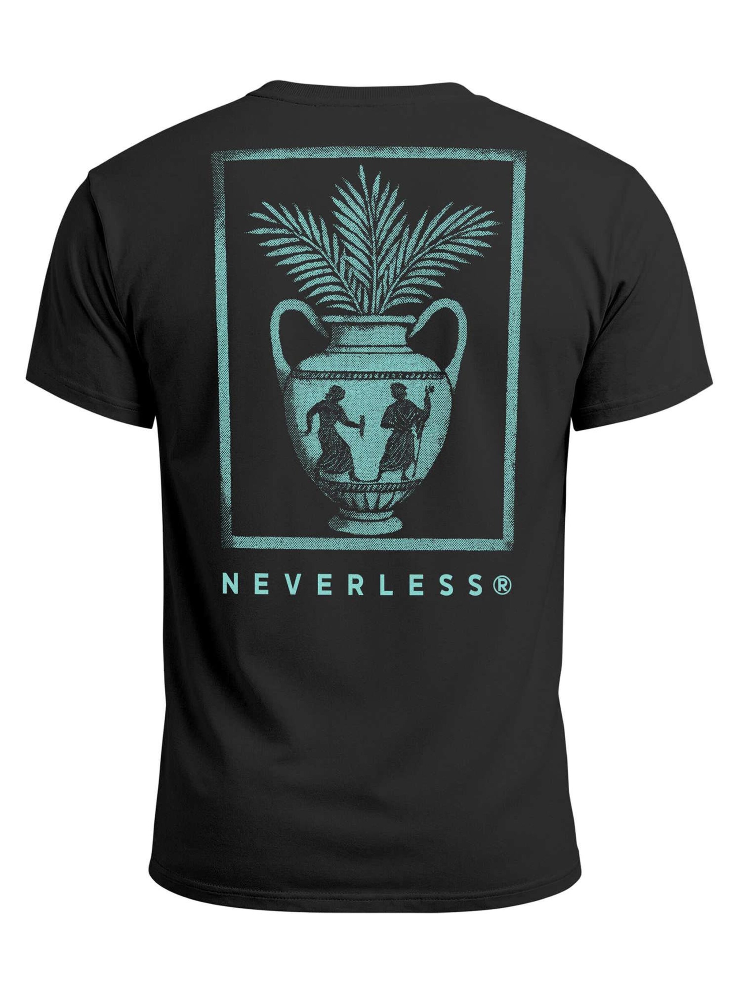 Neverless Shirt 'Greek Vase' in Black