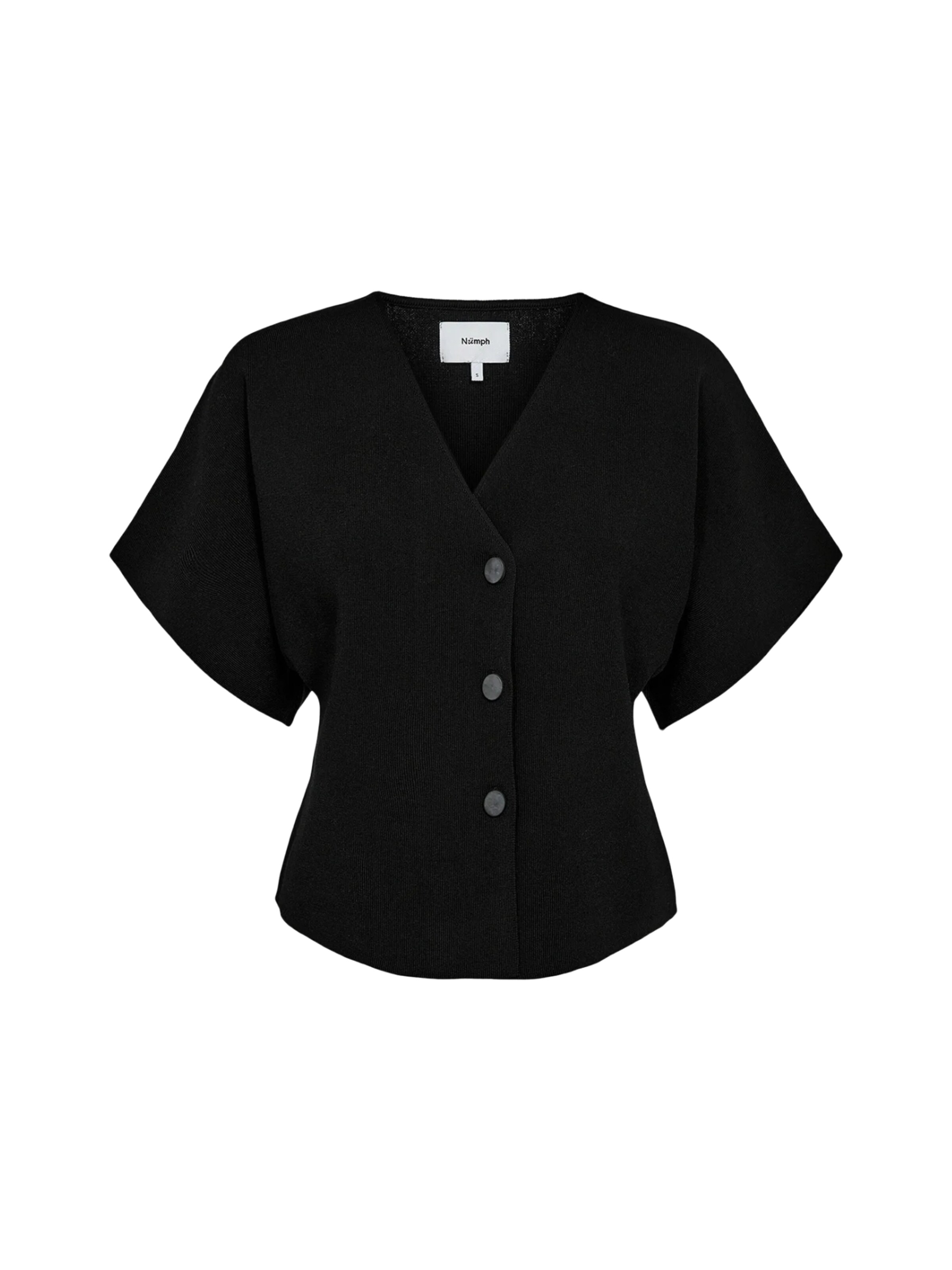 Cardigan 'LONNA' NÜMPH en noir : devant