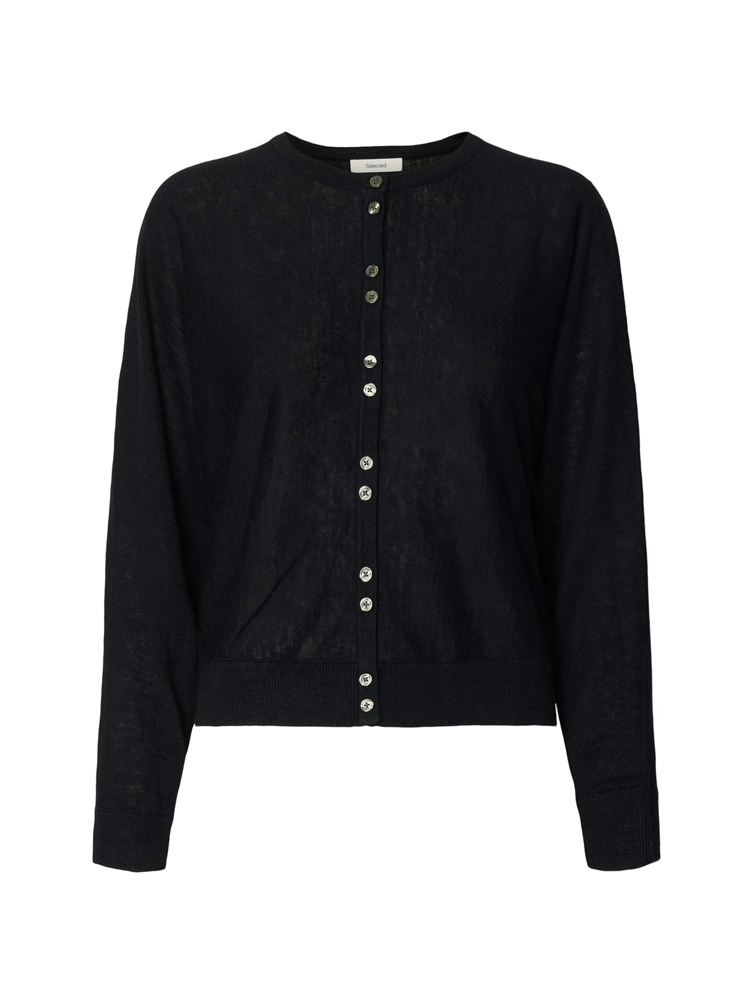 SELECTED - Cárdigan 'SLFJANE' en negro: frente
