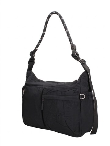 Borsa a spalla di GianMarco Venturi in nero: frontale