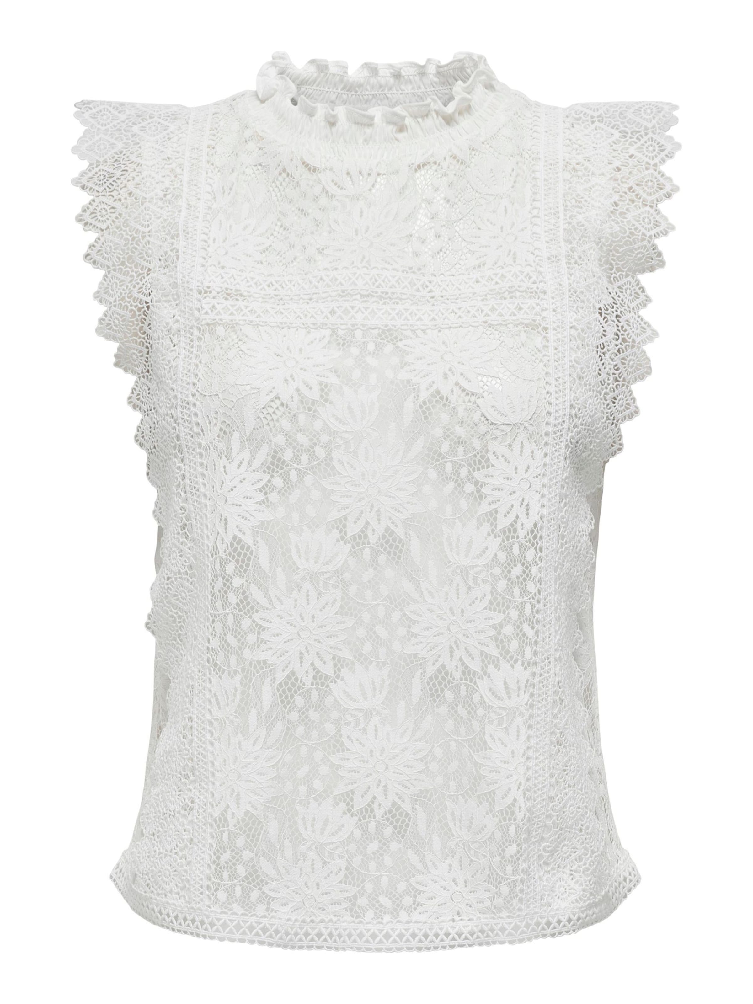 Chemisier 'ONLGillian' ONLY en blanc : devant