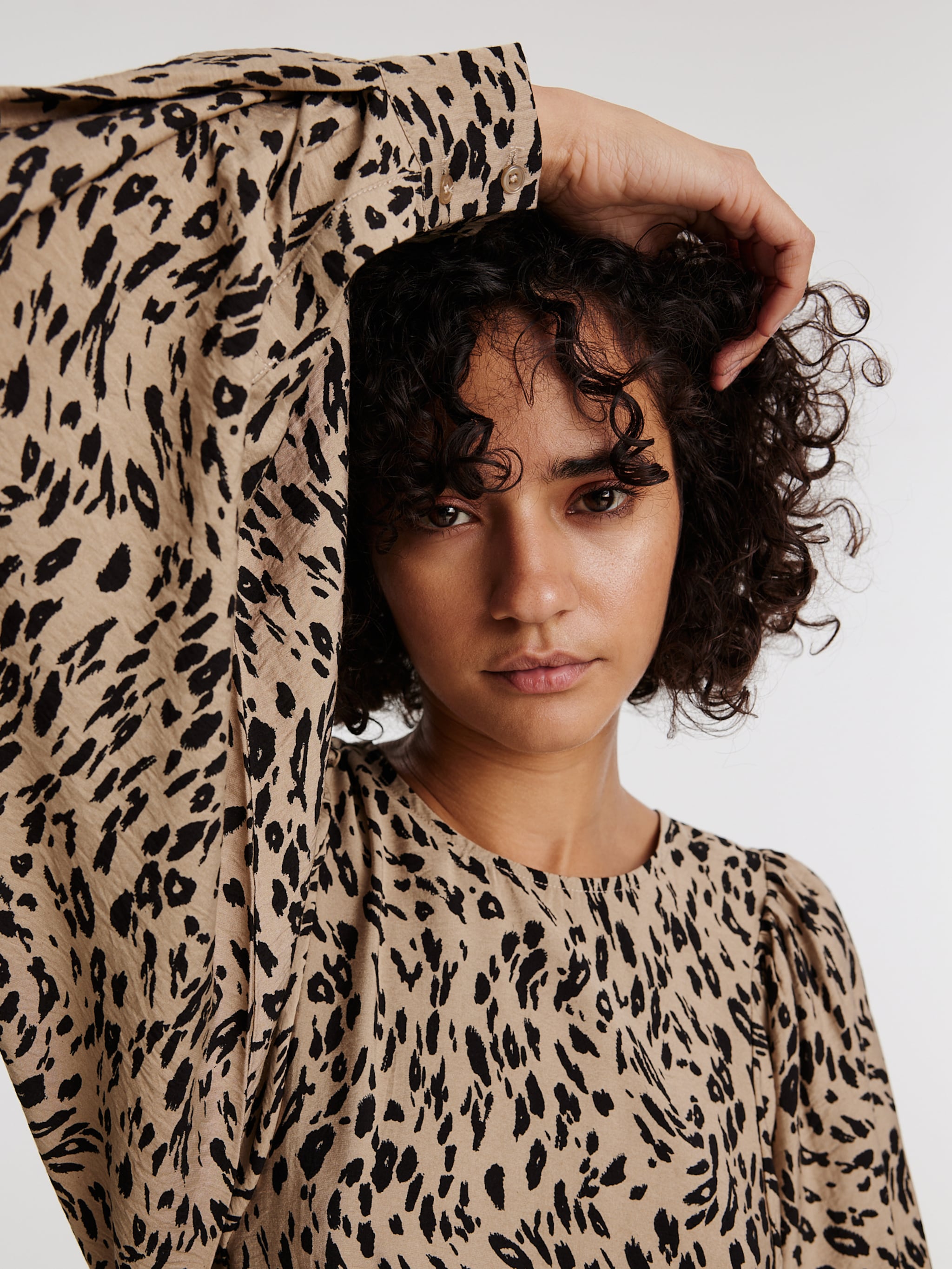 EDITED Producten Jurk 'Della' Bruin