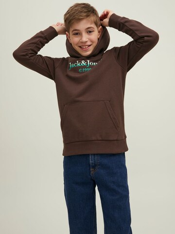 Jack & Jones Junior Sweatshirt in Brown: front