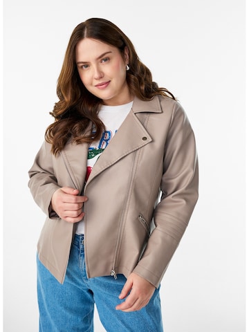 Zizzi - Casaco meia-estação 'Zoe' em cinzento: frente