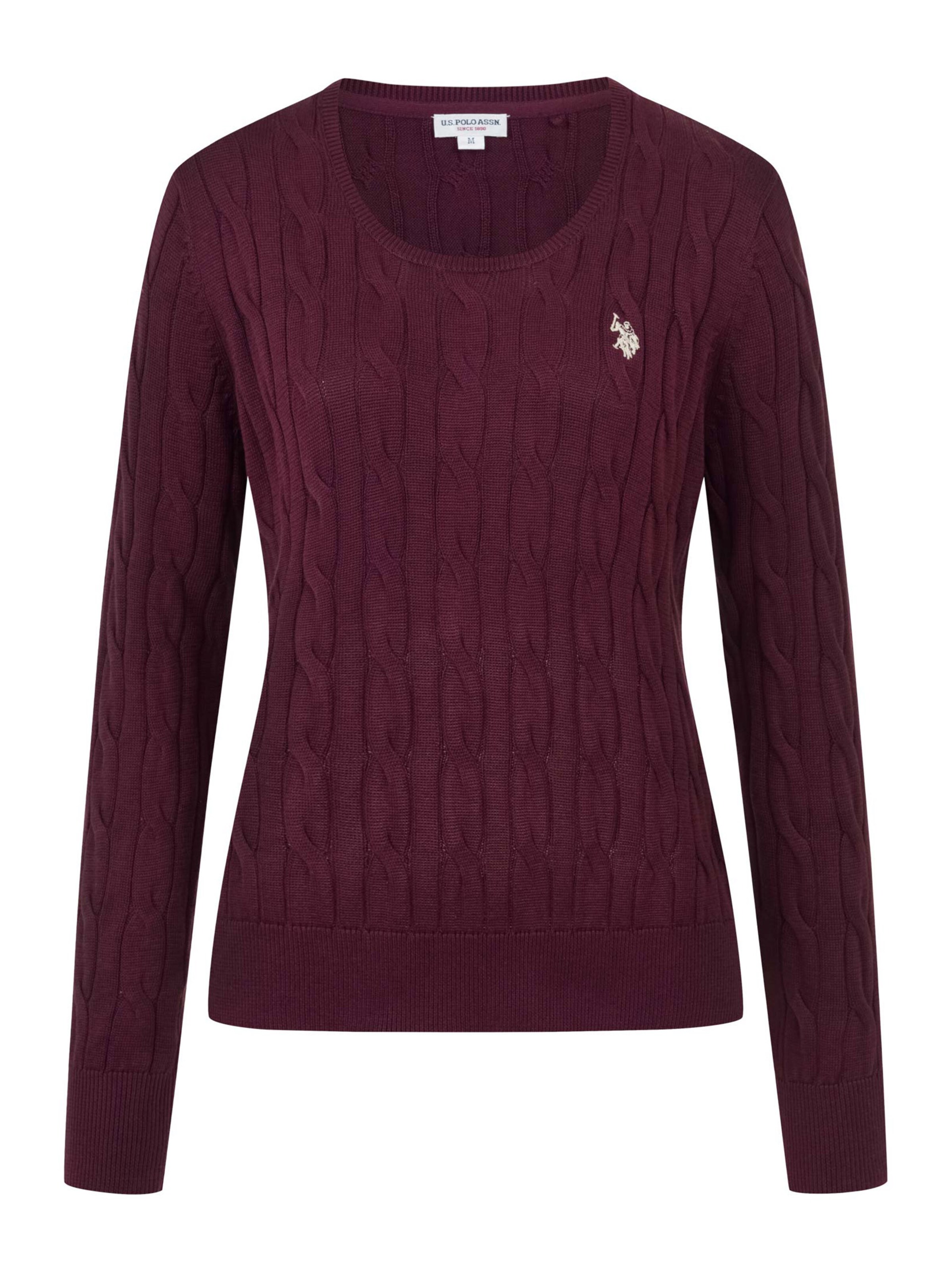 U.S. POLO ASSN. Sweater in Purple: front