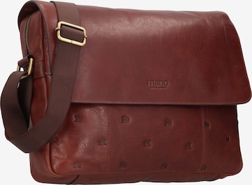 mano Document Bag 'Don Leon' in Brown