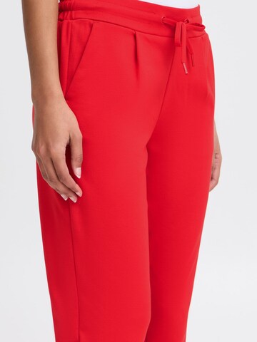 ICHI Slimfit Broek ' IHKate ' in Rood