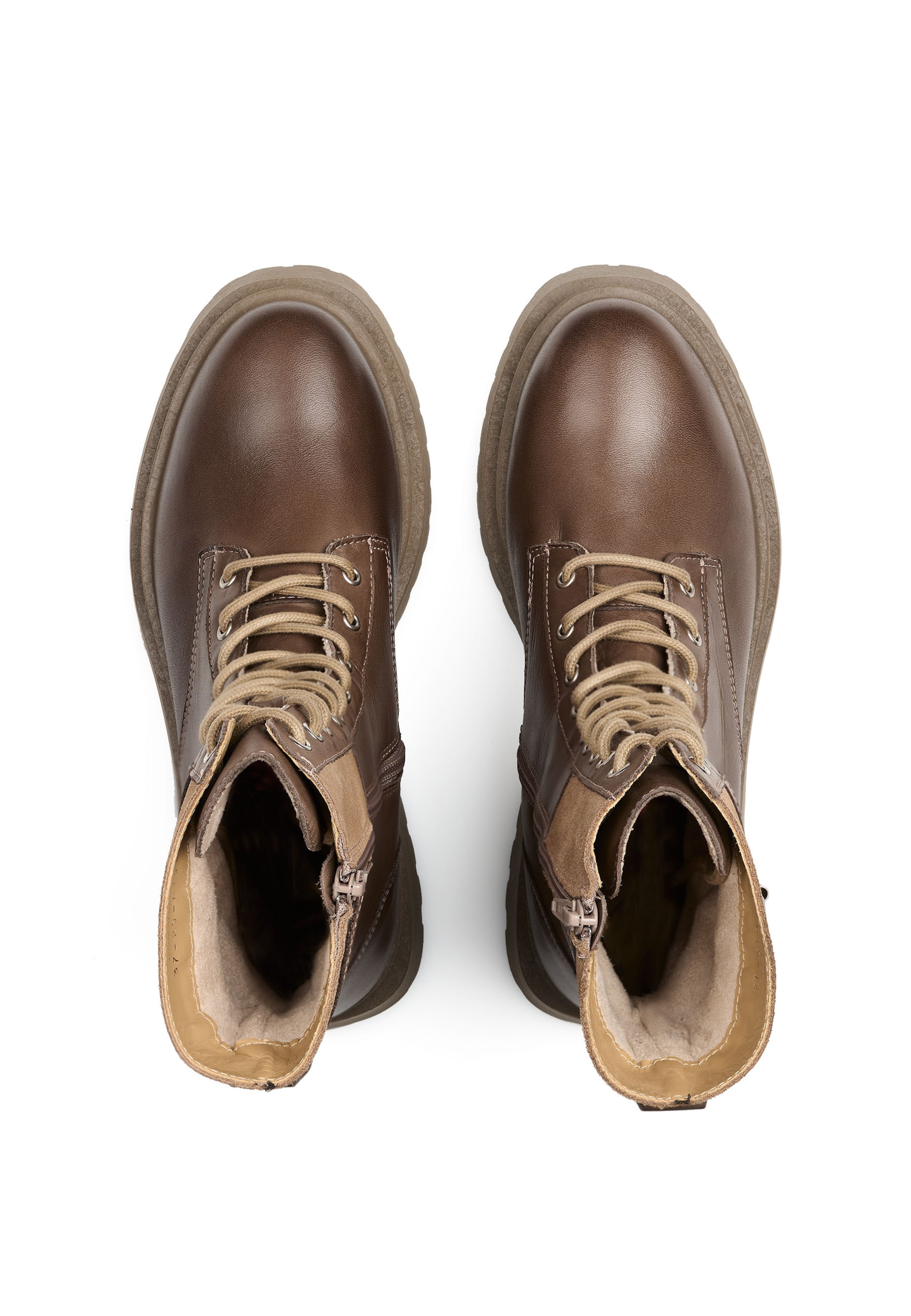 LLOYD Lace-up bootie 'Aura 375' in Brown