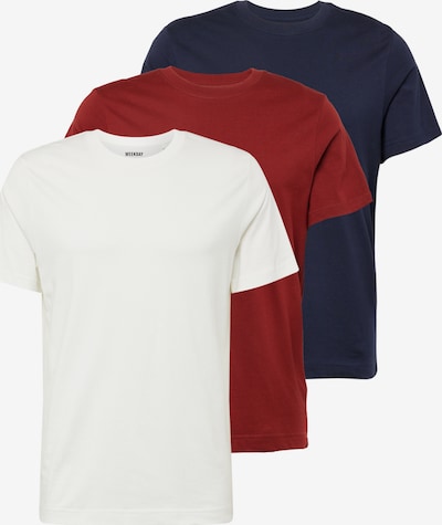 WEEKDAY Shirt in Blue / Wine red / White, Item view