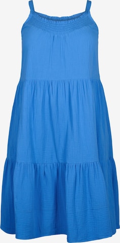 Zizzi Letní šaty 'MRUBI' – modrá: přední strana