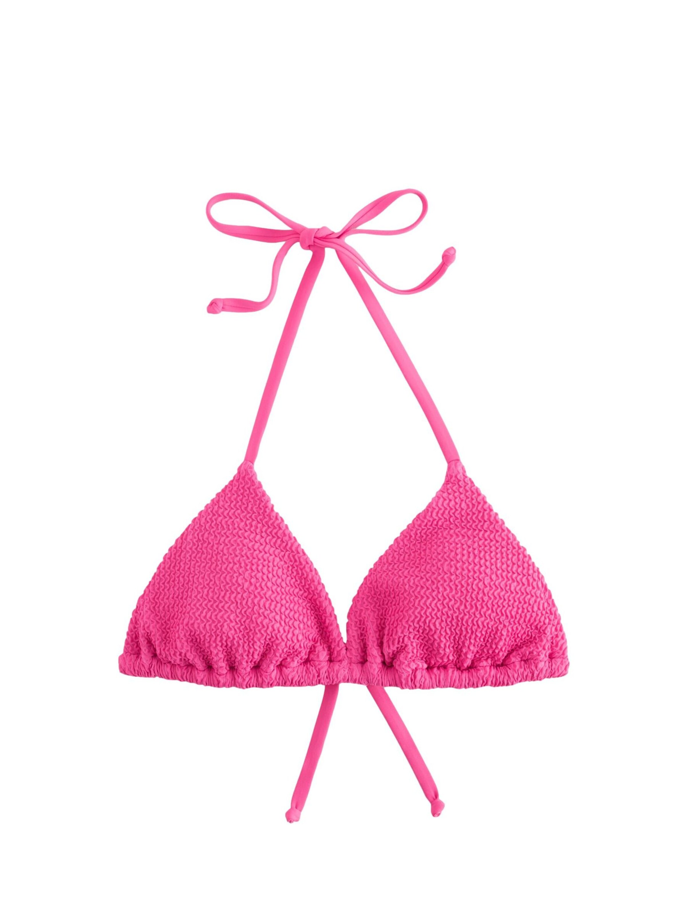 Triangolo Top per bikini di self. in rosa: frontale