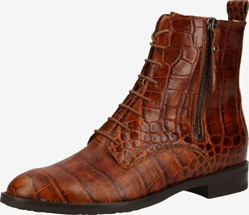 PETER KAISER Lace-Up Ankle Boots in Brown