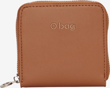 O bag Brieftasche In Widerstandsfähiges, Flexibles, Wasserdichtes Schaumkunststoffmaterial Komplett Mit Reißverschluss Aus Gummiertem Stoff O half wally in Braun: Vorderseite