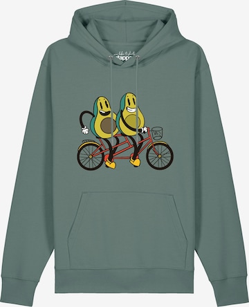Pull-over 'Avocado Fahrrad' Watapparel en vert : devant